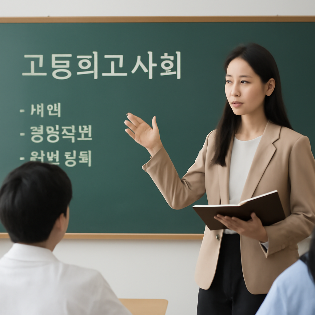 고등학교사회 대표 이미지